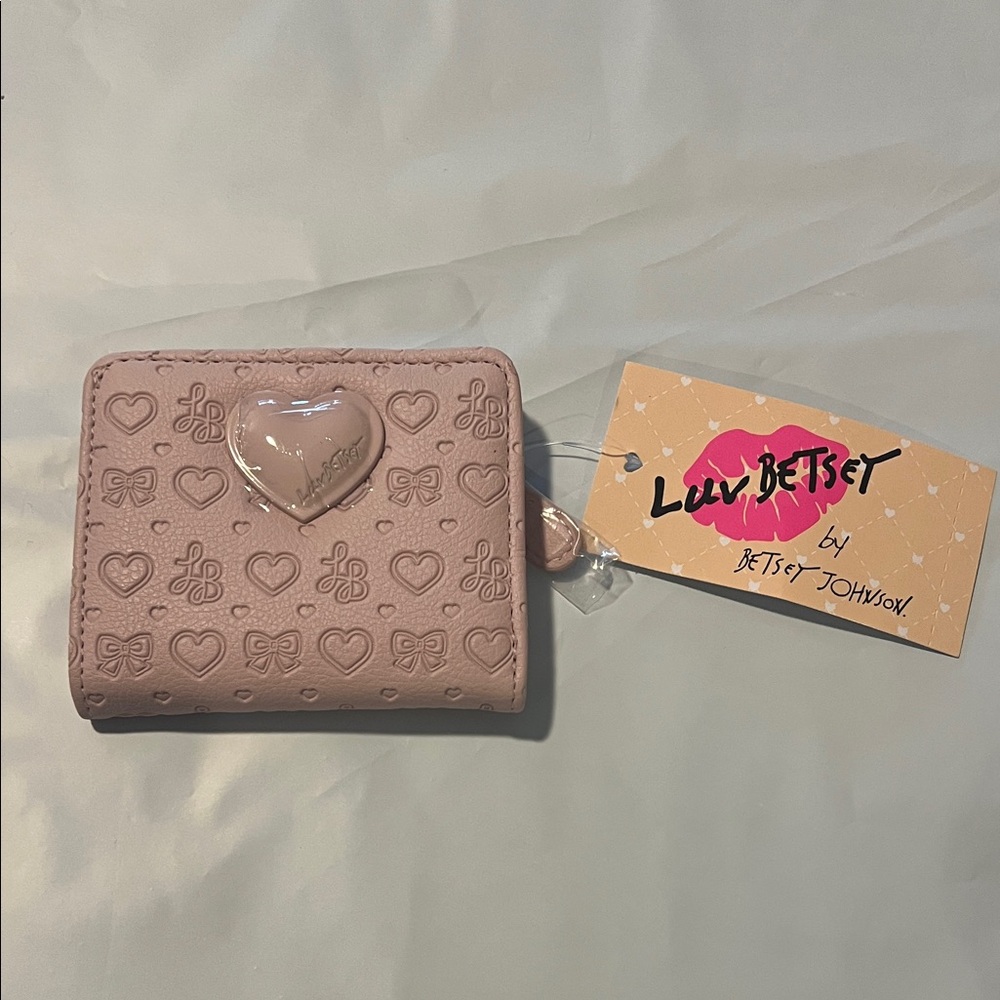 Betsey Johnson Pink Heart Wallet